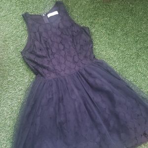 Abercrombie kids black lace dress